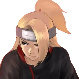 😳 Deidara Naruto Deidara, Naruto, Anime, Manga, Ninja whatsapp sticker