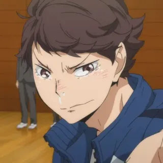 💗 Tooru Oikawa Haikyuu!! Anime, Haikyuu, Oikawa, Tooru Oikawa, Sticker, Piangere, Triste telegram sticker