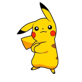 😉 Pikachu Pikachu, Pokémon, Cartoon, Anime, Cute, Electric Mouse, Yellow whatsapp sticker