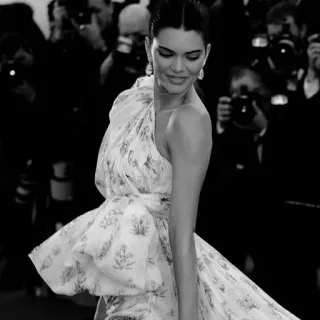 ⛲️ Kendall Jenner moda, modelo, vestido, celebridad, retrato telegram sticker