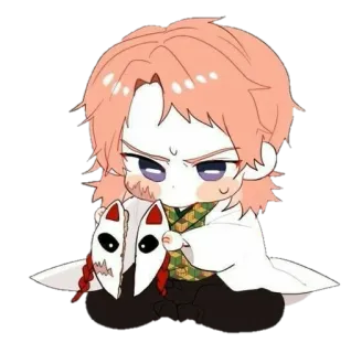 🎭 Anime, Manga, Chibi, Carino, Personaggio, Maschera telegram sticker