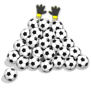 👐 Fußbälle, Sport, Bälle, Stapel, Torwarthandschuhe telegram sticker