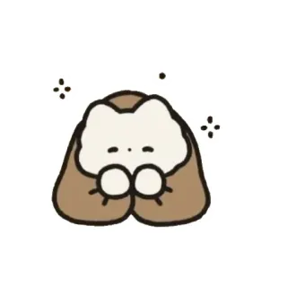 🌷 mignon, animal, kawaii, dessin animé, sticker, ours, personnage whatsapp sticker