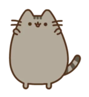 😃 Pusheen chat, dessin animé, autocollant, mignon, Pusheen telegram sticker
