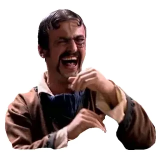 😆 rire, homme, expression, sourire, joyeux telegram sticker
