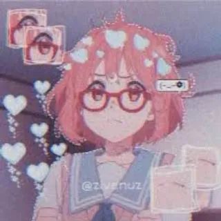 🌟 @zivenuz アニメ, 女の子, かわいい, ピンク髪, 可愛い, イラスト, キャラクター telegram sticker