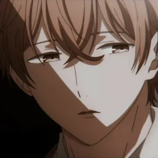 ⛓ anime, manga, boy, sad, portrait whatsapp sticker