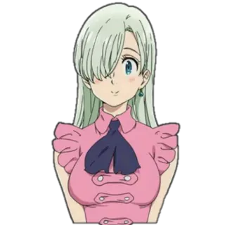 😊 Elizabeth Liones The Seven Deadly Sins Anime, Personagem, Garota, Elizabeth Liones, The Seven Deadly Sins, Desenho animado telegram sticker