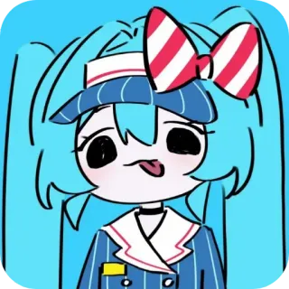😌 Hatsune Miku Vocaloid telegram sticker