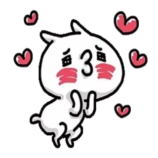 😘 cute, heart, love, cartoon, kawaii, adorable telegram sticker