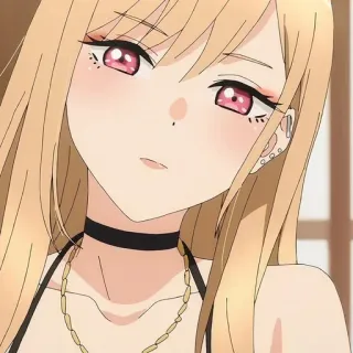 ❤️ Marin Kitagawa My Dress-Up Darling Anime, Fille, Blonde, Marin Kitagawa, My Dress-Up Darling whatsapp sticker
