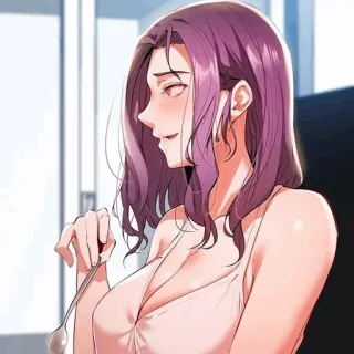 🌒 woman, cartoon, sexy, girl, spoon telegram sticker