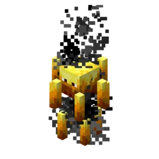 🔥 Minecraft minecraft, blaze, monstre, feu, jeu whatsapp sticker