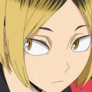 🏐 Kozume Kenma Haikyuu!! Anime, Kenma, Haikyuu, Sueur, Tête de pudding telegram sticker
