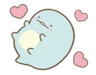 🍈 可爱, 动物, 爱心, 卡哇伊, 卡通, 贴纸, 斑点 telegram sticker