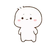 🥺 süß, Cartoon, Figur, Blob, simpel, kawaii telegram sticker