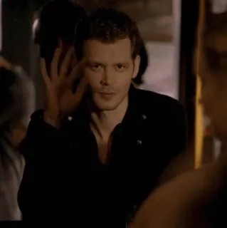 ✔️ Klaus Mikaelson The Originals Klaus Mikaelson, The Originals, vampire, smirking, tv show telegram sticker