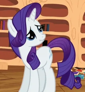 😶 Rarity My Little Pony rare, my little pony, mlp, dessin animé, poney telegram sticker
