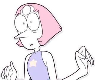 😮 Pearl Steven Universe การ์ตูน, เพิร์ล, สตีเวน ยูนิเวิร์ส, ตัวละคร, รายการทีวี, แอนิเมชั่น telegram sticker