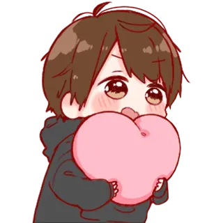 💞 anime, heart, cute, cartoon telegram sticker