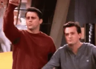 👍 Joey Tribbiani Friends Друзья, Сериал, Комедия, Джоуи Триббиани, Чендлер Бинг telegram sticker