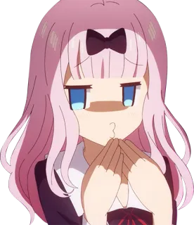 😚 Chika Fujiwara Kaguya-sama: Love Is War Anime, Chika Fujiwara, Kaguya-sama, Love is War, süß, Cartoon, lustig telegram sticker