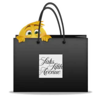 👀 Saks Fifth Avenue Сумка для покупок, Эмодзи, Люкс, Saks Fifth Avenue, Мода telegram sticker
