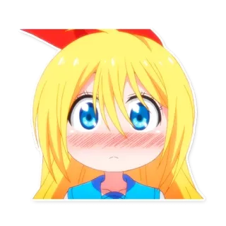 💛 애니메이션, 만화, 스티커, 귀여운, 여자, 만화, 머리 telegram sticker