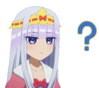 😶 Anime, Tanda tanya, Imut, Putri, Bingung, Kartun whatsapp sticker