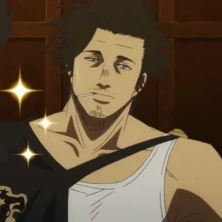 🚬 Yami Sukehiro Black Clover Anime, Black Clover, Yami, Charakter, Manga whatsapp sticker