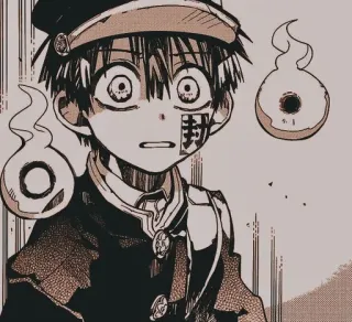 🌟 Hanako-kun Toilet-bound Hanako-kun anime, manga, ghost, supernatural, hanako kun, character art, japanese art telegram sticker