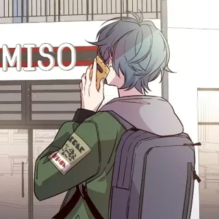 🍭 MISO anime, boy, manga, art whatsapp sticker