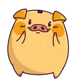 ☺️ pig, animal, cartoon, cute, kawaii, sticker telegram sticker