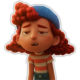 😪 Giulia Marcovaldo Luca Cartoon, Disney, Luca, Giulia, Giulia Marcovaldo telegram sticker