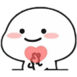 💖 cartoon, cute, heart, gesture, love telegram sticker