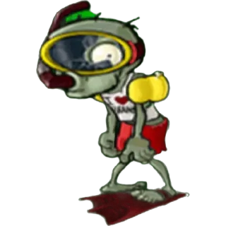 🤿 Plants vs Zombies zombie, video game, cartoon, diving, Plants vs Zombies, pool, swim whatsapp sticker