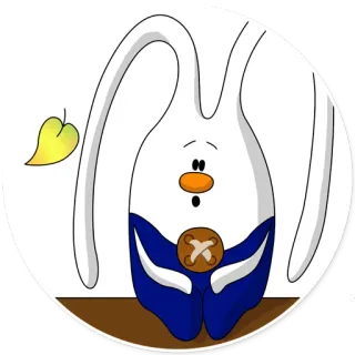 🍂 bunny, rabbit, cartoon, animal, cute telegram sticker