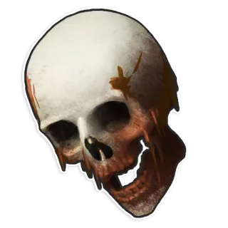 💀 czaszka, kości, śmierć, horror, halloween telegram sticker