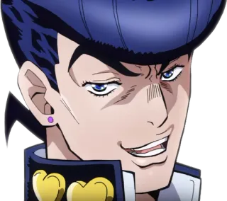 😏 Josuke Higashikata JoJo's Bizarre Adventure Anime, Manga, Jojo, Josuke, Charakter whatsapp sticker