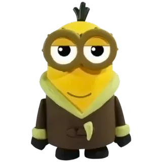 😌 Minion yellow, cartoon, cute, minion telegram sticker