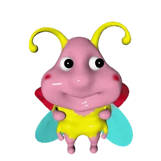 🐞 Dibujo animado, Animación, Mono, Volar, Insecto, Personaje whatsapp sticker