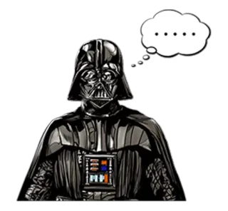 💭 Darth Vader Star Wars darth vader, star wars, fantascienza, film, signore dei sith telegram sticker