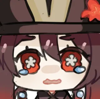 😱 Hu Tao Genshin Impact Аниме, Персонаж, Видеоигра, Милый, Девушка whatsapp sticker