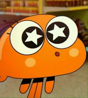 🤩 Darwin Watterson The Amazing World of Gumball Kartun, Ikan, Permen karet, Karakter, Animasi whatsapp sticker