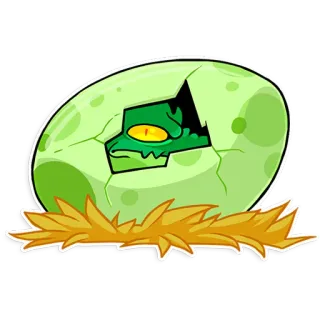 😓 ovo, dinossauro, réptil, animal, eclosão, ninho, bebê telegram sticker