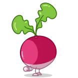 Radical Radish whatsapp stickers