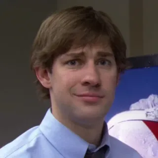 🗞 Jim Halpert The Office fernsehen, comedy, büro, mitarbeiter, lustig telegram sticker