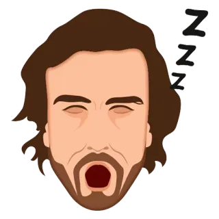 😴 ZZZZ müde, erschöpft, schlafend, gähnend telegram sticker
