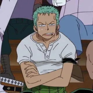 🌽 Zoro One Piece Zoro, One Piece, anime, manga, character telegram sticker