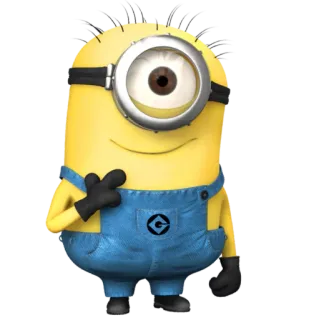 😃 Minion Despicable Me Minion, Cartone animato, Personaggio, Cattivissimo me, divertente, animato telegram sticker